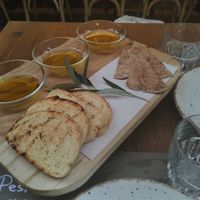 The oil tasting, a lot of oil, not enough bread at Peskesi in Crete