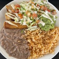 Vegan potato taquitos  at Garduno's Taco King in Baldwin Park