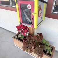 Little free library, take a book leave a book   at Garduno's Taco King in Baldwin Park