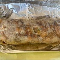 Soyrizo burrito, it’s huge and delicious! at Garduno's Taco King in Baldwin Park