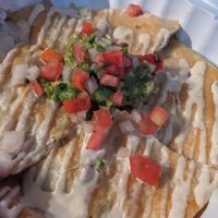 Green Jackfruit quesadilla  at Garduno's Taco King in Baldwin Park