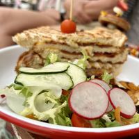 Not ham n cheese toastie   at Mama Carmen's in Mallorca