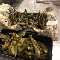 These edamame were too messy for me  at Badal Corner in Mallorca