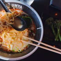 spicy creamy vegan ramen   at JINYA Ramen Bar in Vancouver