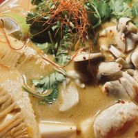 how it came the red fire broth  at JINYA Ramen Bar in Vancouver