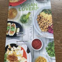 Vegan menu - on the cover of the regular one at JINYA Ramen Bar in Vancouver