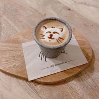 Hot mocha 🌱♡︎  at Moon Shell in Jeddah