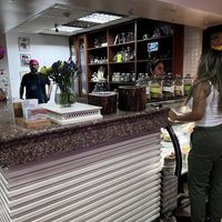 Counter front  at Camellias Tea in Guayaquil