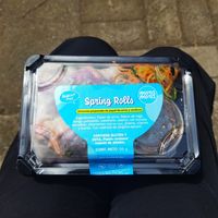 Spring rolls que rescaté en cheaf, están buenos at Mora Mora -  Insurgentes Sur in Mexico City