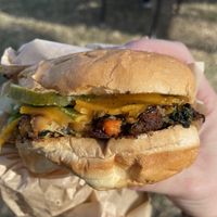 House made veggie burger   at Dick Mondell's in Gainesville
