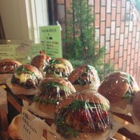 Selection of burgers at Pain de BRUN in Tokyo