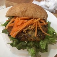 Potato and lentil croquette sandwich at Pain de BRUN in Tokyo