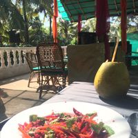 Beautiful salad  at Vegan Casa in Patnem