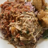 Looks a mess but it was brilliant  at Chew Xin Jai in Pai