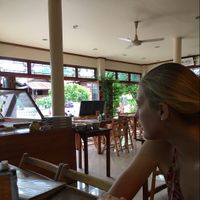 looking outside at Chew Xin Jai in Pai