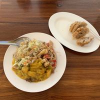 Soy chicken was the best part! at Chew Xin Jai in Pai