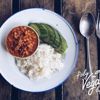 Nam prik ong at Chew Xin Jai in Pai