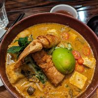 Vegan laksa at Laksamania in London
