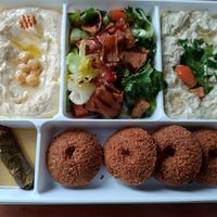 Grande assiette falafel, 25€ at Le Comptoir Syrien in Saint-etienne