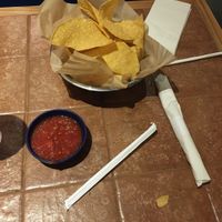 Vegan chips and salsa at On The Border in San Diego