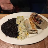 Vegan burrito  at On The Border in San Diego