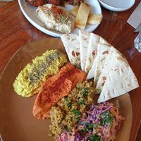 Mezze platter with all the extras at Naim  in Paddington