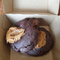 Choc and biskoff cookie at Naim  in Paddington