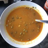 Indian winter soup  at The Soup Company in Vik