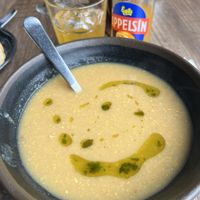 Vegan cauliflower soup  at The Soup Company in Vik