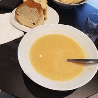 Vegan spiced pumpkin soup. Very good at The Soup Company in Vik