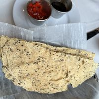 Crisps with vegan dips  at The Maharaja in Cambridge