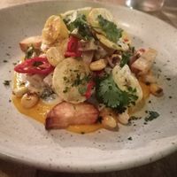 Great mushroom - ceviche with an south-american flavor at The Meets Restaurant in Amsterdam