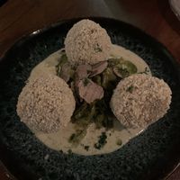 Arancini fried rice balls  at The Meets Restaurant in Amsterdam