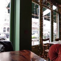 Fun and cozy interior at The Meets Restaurant in Amsterdam