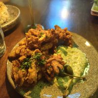 Fried oyster mushrooms at The Meets Restaurant in Amsterdam