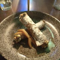 Cannoli with pistacho Cream at The Meets Restaurant in Amsterdam
