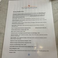 Breakfast menu   at The Ugly Duckling Cafe in Shaftesbury