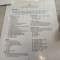 Drinks menu   at The Ugly Duckling Cafe in Shaftesbury