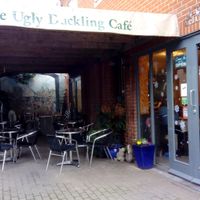 Outside seating area. at The Ugly Duckling Cafe in Shaftesbury