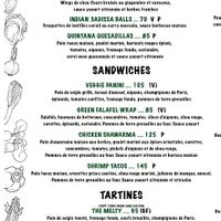 Menu at Organic Kitchen in Casablanca
