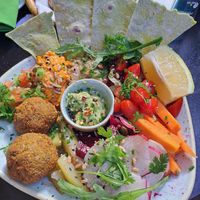 Healthy, tasty plate (not the official name!) #Veganuary at Organic Kitchen in Casablanca
