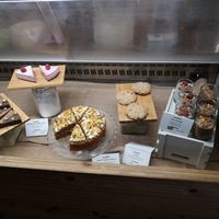 Selection of vegan desserts at Organic Kitchen in Casablanca