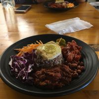 Nasi lemak  at Pando Cafe in Kota Kinabalu