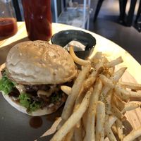 mushroom burger at Pando Cafe in Kota Kinabalu