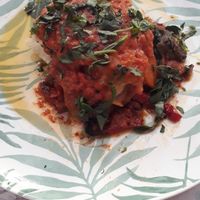 Vegetables lasagna at Restaurante Amaltea in Cordoba