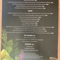 Vegan menu  at Restaurante Amaltea in Cordoba