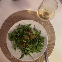 Pasta with rocket, artichokes & white truffle oil  at Restaurante Amaltea in Cordoba