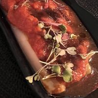 Puerros, miso, tomate. So simple, so good!  at Restaurante Amaltea in Cordoba