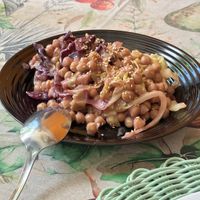 Wok de garbanzos y col  at Restaurante Amaltea in Cordoba