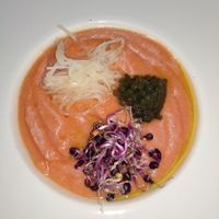 Salmorejo at Restaurante Amaltea in Cordoba